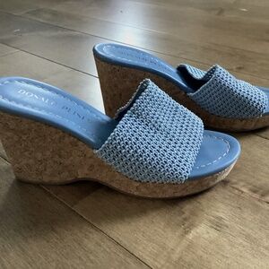 Donald Pliner Blue wedge sandals